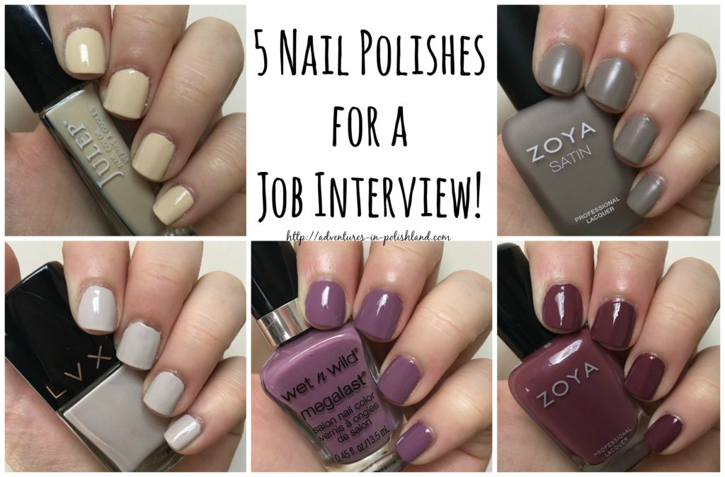 job interview nail polish color