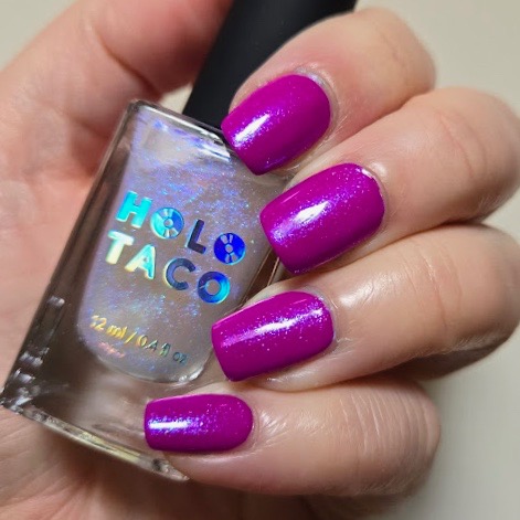 Purple Iridescent Nails featuring Zoya Nail Polish Soraya and Holo